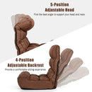 4-Position Adjustable Floor Chair Folding Lazy Sofa
