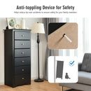 6 Drawers Chest Dresser Clothes Storage Bedroom Furniture Cabinet