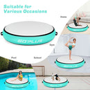 40 Inch Inflatable Round Gymnastic Mat with Electric Pump