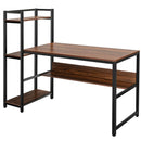 59-Inch Computer Desk Home Office Workstation 4-Tier Storage Shelves
