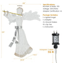 Pre-Lit Angel Christmas Decoration with 100 LED Lights