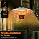 1500W Electric Hanging Ceiling Mounted Infrared Heater with Remote Control