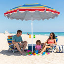 Beach Umbrella 6.5 FT with UPF 50+ Sun Protection & Sand Anchor