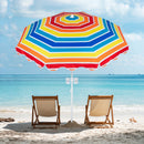 Beach Umbrella 6.5 FT with UPF 50+ Sun Protection & Sand Anchor