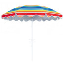 Beach Umbrella 6.5 FT with UPF 50+ Sun Protection & Sand Anchor