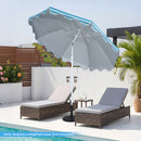 Beach Umbrella 6.5 FT with UPF 50+ Sun Protection & Sand Anchor