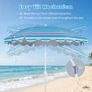 Beach Umbrella 6.5 FT with UPF 50+ Sun Protection & Sand Anchor