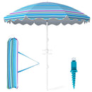 Beach Umbrella 6.5 FT with UPF 50+ and Sand Anchor