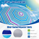Beach Umbrella 6.5 FT with UPF 50+ and Sand Anchor