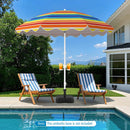 Beach Umbrella 6.5 FT with UPF 50+ and Sand Anchor