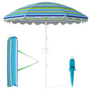 Beach Umbrella 6.5 FT with UPF 50+ and Sand Anchor
