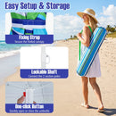 Beach Umbrella 6.5 FT with UPF 50+ and Sand Anchor