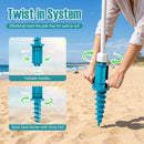 Beach Umbrella 6.5 FT with UPF 50+ and Sand Anchor