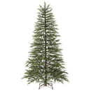 7.5 Feet Artificial Christmas Tree with Branch Tips and Colorful LED Lights