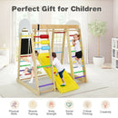 Indoor Playground Climbing Gym Wooden 8-in-1 Climber Playset for Children