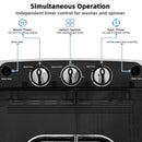 8 lbs Portable Mini Twin Tub Spinner Semi-Automatic Washing Machine
