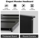 Full Wood Headboard Flat Panel with Pre-drilled Holes and Height Adjustment