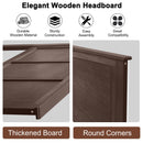 Full Wood Headboard Flat Panel with Pre-drilled Holes and Height Adjustment