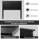 Solid Wood Flat Panel Headboard for Twin-size Bed