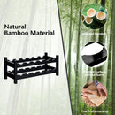 2-Tier 12 Bottles Bamboo Storage Shelf Wine Rack