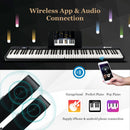 88-Key Folding Electric Lighted Piano Full-Size Portable Keyboard MIDI