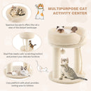 Cat Climbing Tree with Plush Perchs and Scratching Post