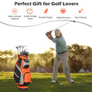10.5 Inch Golf Stand Bag with 14 Way Dividers and 7 Zippered Pockets