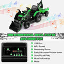 12V 3 in 1 Kids Ride On Excavator with Shovel Bucket and Music