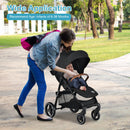 5-Point Harness Lightweight Infant Stroller with Foot Cover and Adjustable Backrest