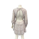 Lulus Womens V-Neck Floral Backless Dress, Large
