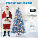 6/7/8/9 FT Artificial Christmas Tree with 767 Snowy Branch Tips