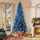 6/7/8/9 FT Artificial Christmas Tree with 767 Snowy Branch Tips