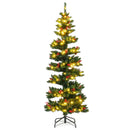 6/7 FT Pre-Lit Artificial Christmas Tree Spiral Holiday Tree with 612/791 Branch Tips and 8 Modes