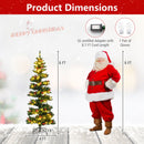 6/7 FT Pre-Lit Artificial Christmas Tree Spiral Holiday Tree with 612/791 Branch Tips and 8 Modes