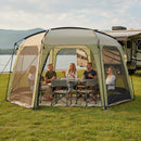 6-8 Person Netted Canopy Tent with Zippered Door