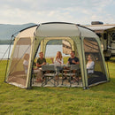 6-8 Person Netted Canopy Tent with Zippered Door