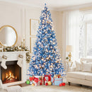 6/7/8/9 FT Artificial Christmas Tree with 767 Snowy Branch Tips