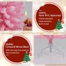 6 FT Artificial Christmas Tree with 460 Branch Tips and Folding Metal Stand