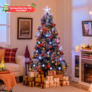 5 FT Flocked Christmas Tree with 8 Lighting Modes