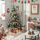 6 Feet Pre-Lit Artificial Christmas Tree with 350 LED Lights