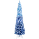 6/7 Feet Snow-flocked Artificial Christmas Tree with 220/290 Warm White LED Lights