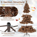 6 Feet Artificial Christmas Tree with 493 Branch Tips for Home Office Carnival