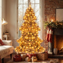 6 Feet Artificial Christmas Tree with 493 Branch Tips for Home Office Carnival