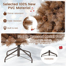 6 Feet Artificial Christmas Tree with 493 Branch Tips for Home Office Carnival
