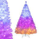 6 Ft Pre-Lit Artificial Christmas Tree with 11 Light Modes