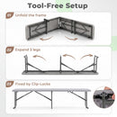 6 Foot Folding Bench with Carrying Handle - 660 lb Capacity