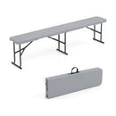 6 Foot Folding Bench with Carrying Handle - 660 lb Capacity