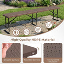 6 Foot Folding Bench with Carrying Handle - 660 lb Capacity