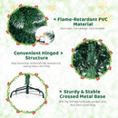6 Feet Pre-Lit Artificial Christmas Tree with 618 Snowy Branch Tips