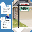 6 Feet Vinyl UPVC Real Estate Sign Post Realtor Yard Sign Post